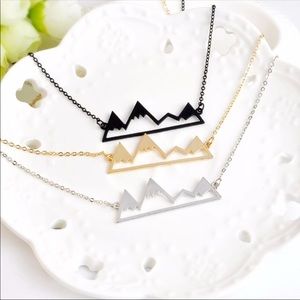 Mountain Necklace- Silver